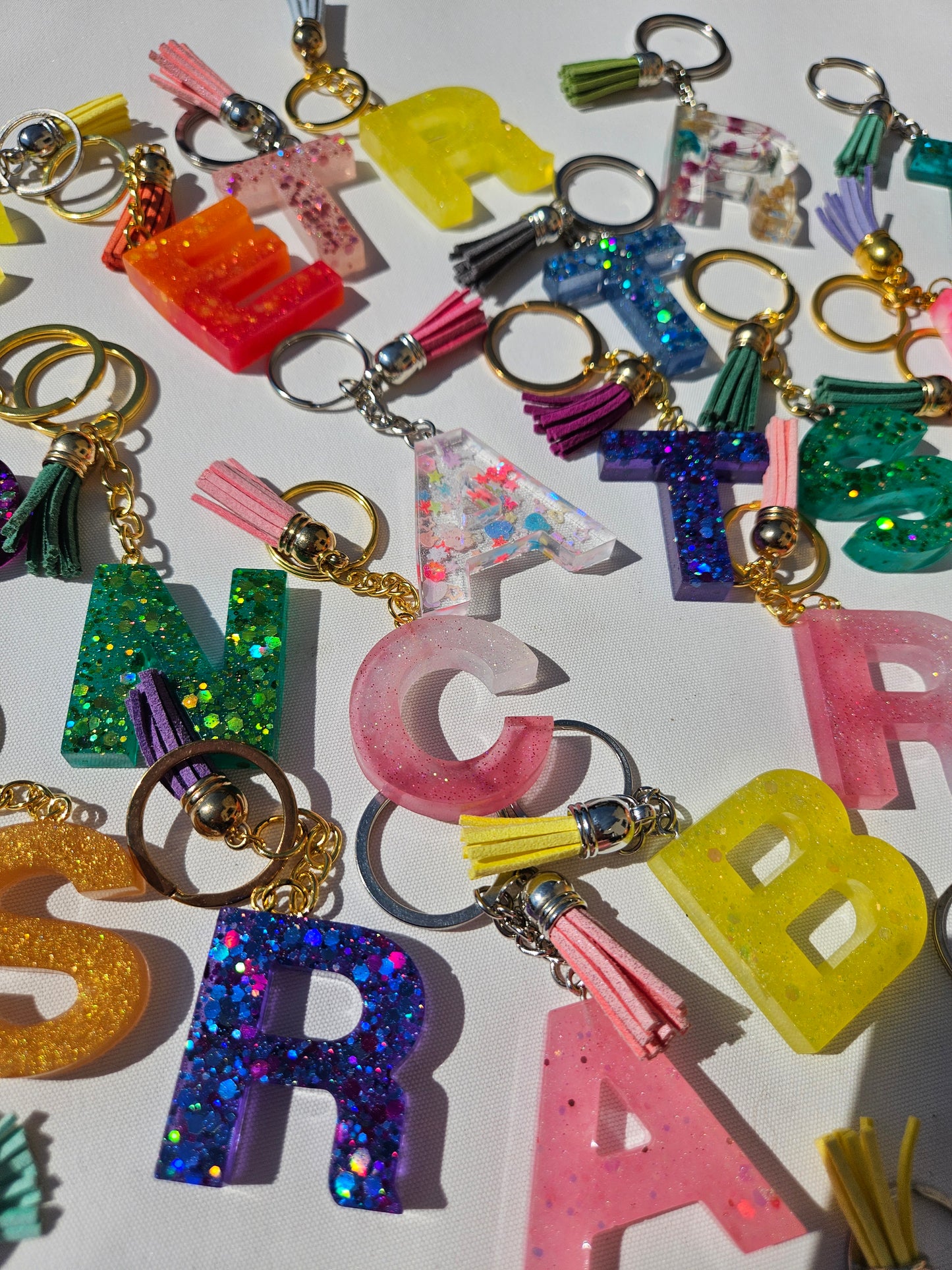 Made to Order/Custom  KeyChain/ Personalised Resin Letter Bagcharm/Keychain/Bag Accessories/ Small Gift for Friend/ Birthday