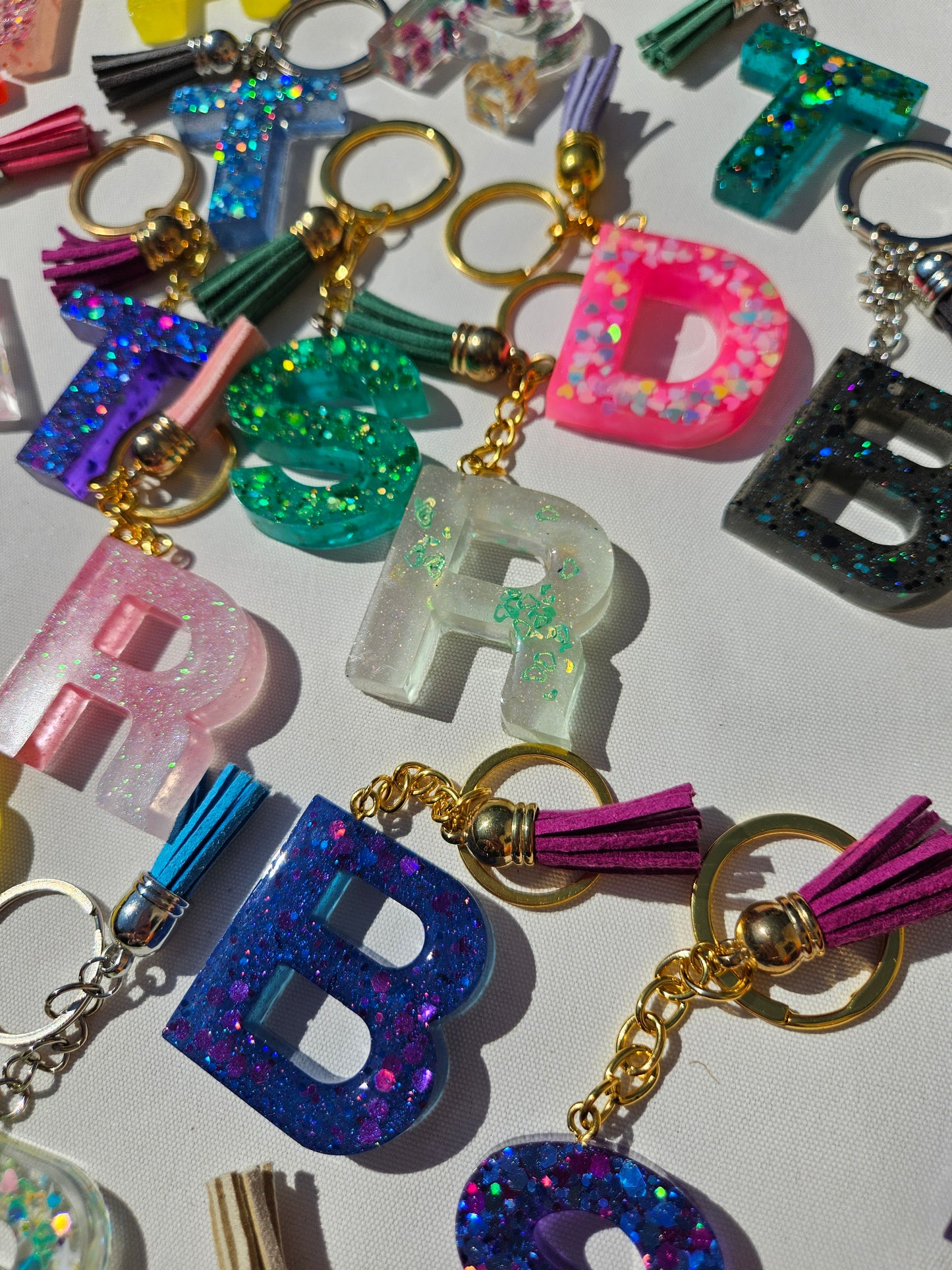 Made to Order/Custom  KeyChain/ Personalised Resin Letter Bagcharm/Keychain/Bag Accessories/ Small Gift for Friend/ Birthday