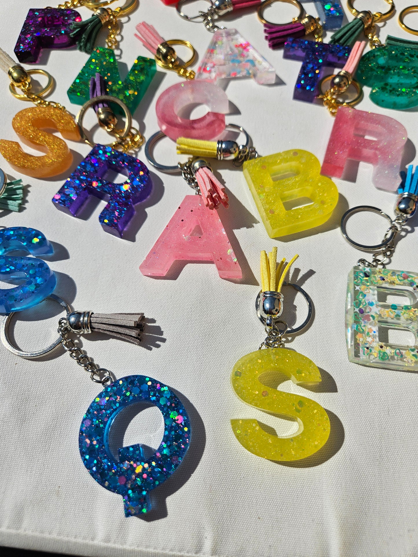 Made to Order/Custom  KeyChain/ Personalised Resin Letter Bagcharm/Keychain/Bag Accessories/ Small Gift for Friend/ Birthday