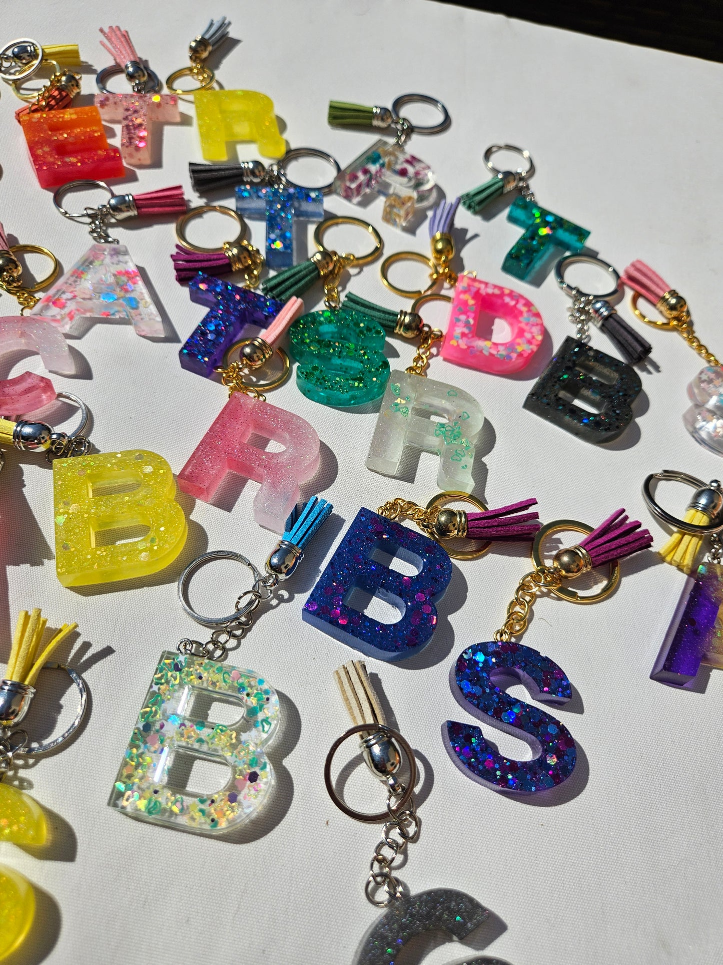 Made to Order/Custom  KeyChain/ Personalised Resin Letter Bagcharm/Keychain/Bag Accessories/ Small Gift for Friend/ Birthday