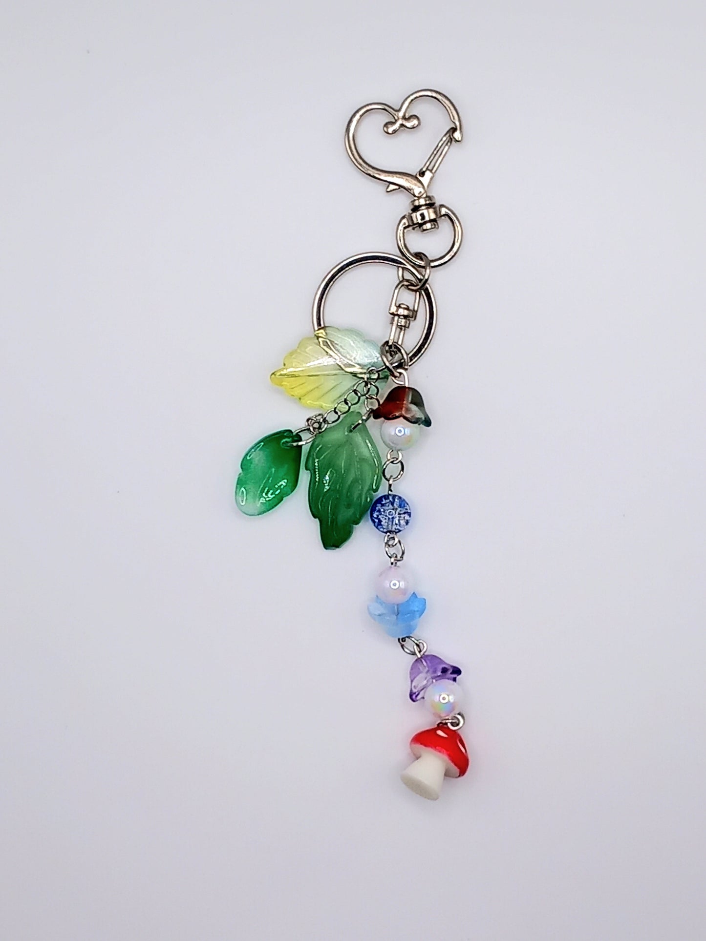 Glass Mushroom/Cherry Bag Charms