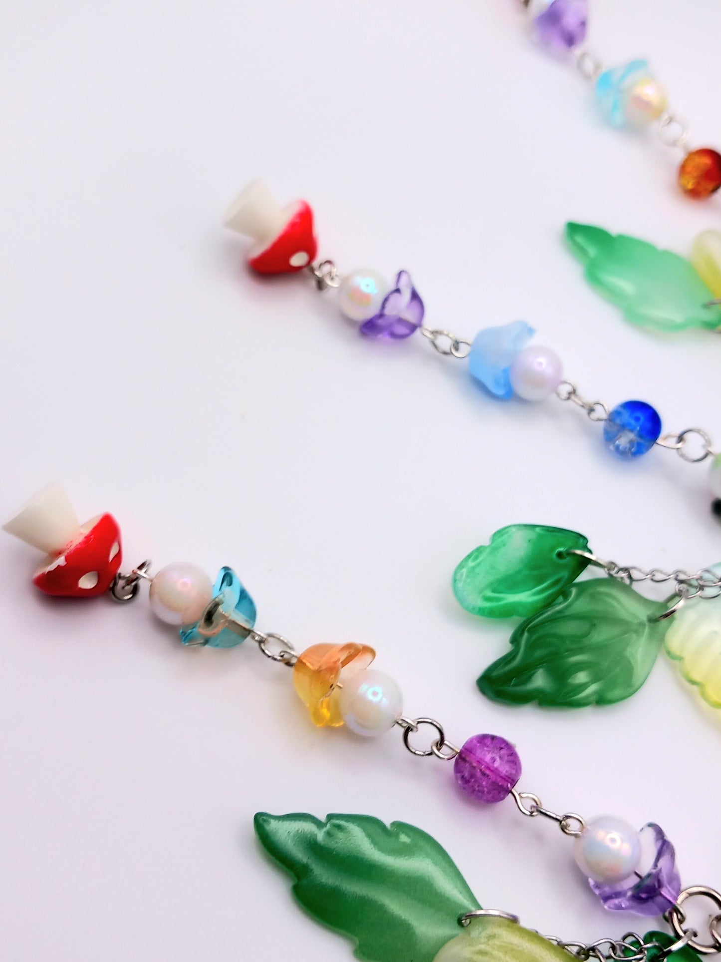 Glass Mushroom/Cherry Bag Charms