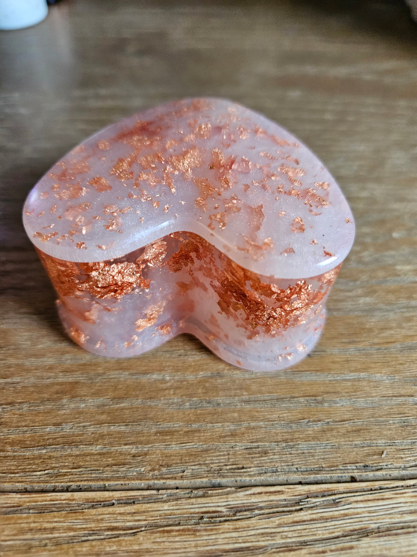Marble Effect Rose Gold/White Heart Trinket/Jewellery Box/ Stylish Unique Original Birthday Gift Mum Gran Friend Girlfriend