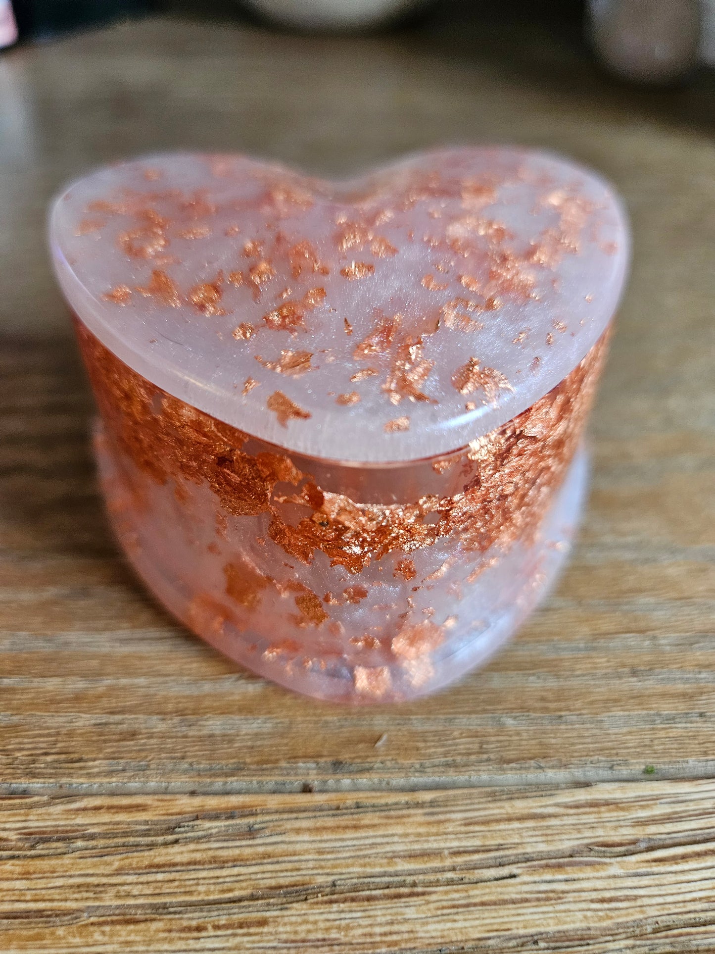 Marble Effect Rose Gold/White Heart Trinket/Jewellery Box/ Stylish Unique Original Birthday Gift Mum Gran Friend Girlfriend