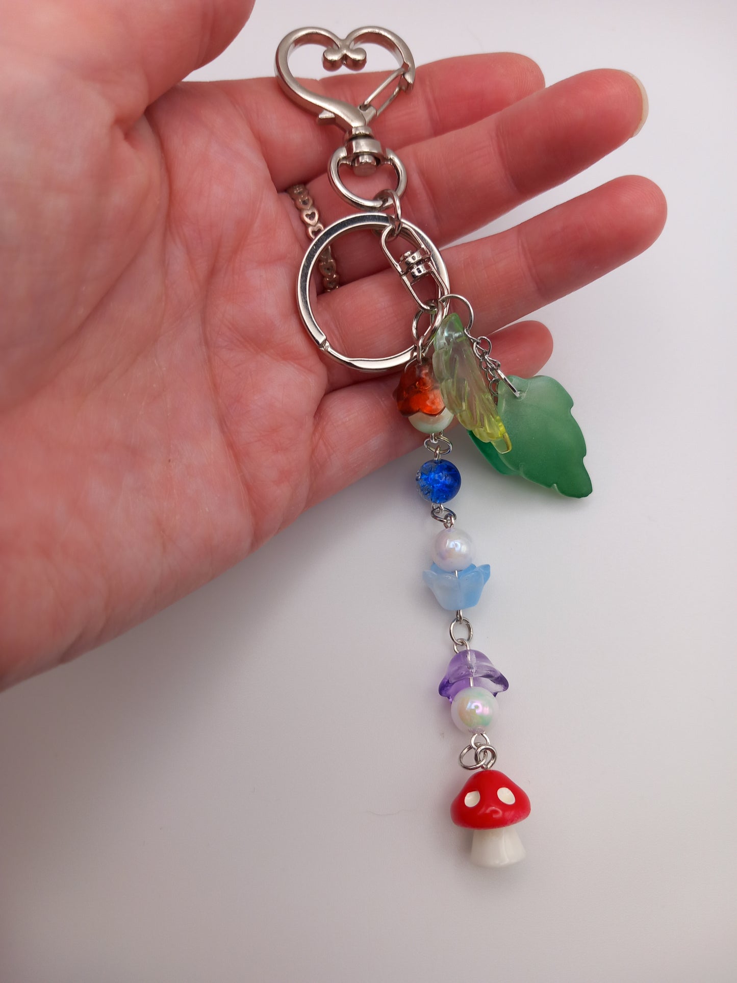 Glass Mushroom/Cherry Bag Charms